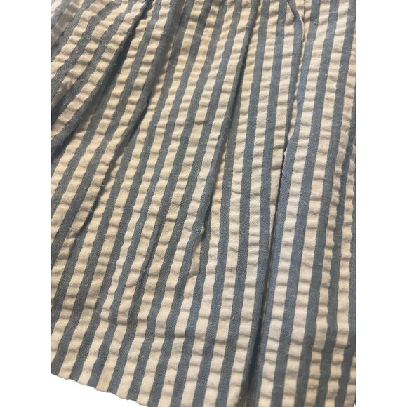 Bonnie Jean Blue Seersucker Stripe Dress Girls Size 2 Ruffle Sleeve Excellent ve - Picture 6 of 7